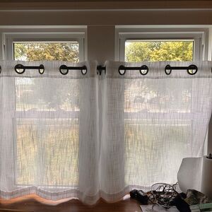 Elegant White Sheer Curtains